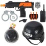 Policejní dětská sada samopal s přilbou a doplňky speciální jednotky SWAT