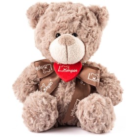 LUMPIN PLYŠ Medvěd s mašlí 33cm malý *PLYŠOVÉ HRAČKY*