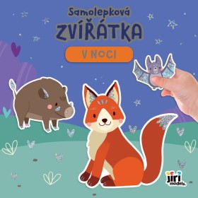 JIRI MODELS Samolepková knížka zvířátka V noci