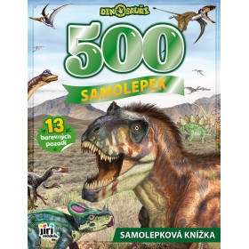 JIRI MODELS Velká samolepková knížka 500 samolepek Dinosauři