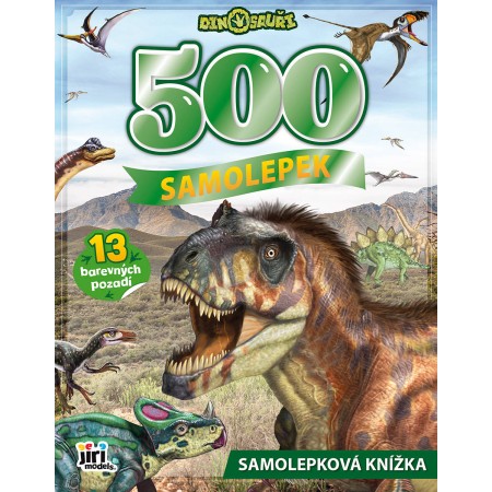 JIRI MODELS Velká samolepková knížka 500 samolepek Dinosauři