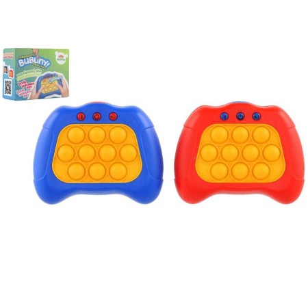 Hra Praskající bubliny Bubble pops na baterie Světlo Zvuk 2 barvy silikon