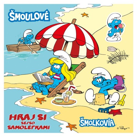 AKIM Samolepkové obrázkové album nalep znovu Šmoula