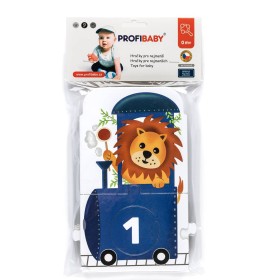 PROFIBABY Puzzle ZOO vláček s čísly se zvířátky baby skládačka karton