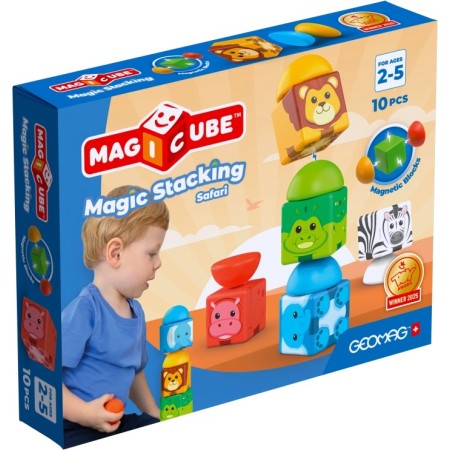 GEOMAG Magicube Safari magnetická stohovací baby STAVEBNICE