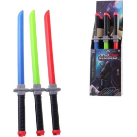 Meč plastový samurajský ninja bojovník na baterie Světlo 3 barvy