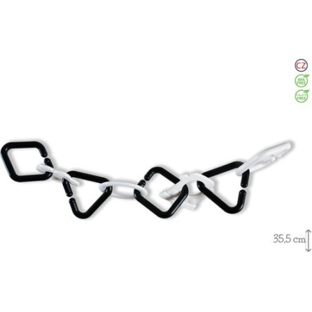 PROFIBABY Baby řetěz plastový tvary spojovací černobílé pro miminko