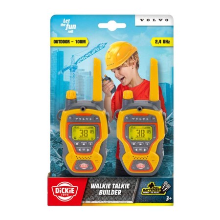 DICKIE Vysílačky dětské Walkie Talkie Constructor 2ks 2,4GHz na baterie Zvuk