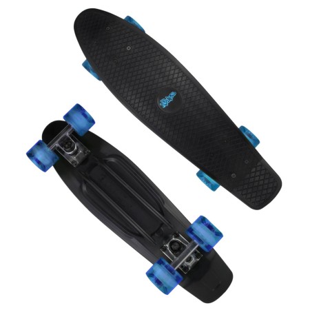 MUUWMI Skateboard No Rules ABEC 5 Fun černo-modrý