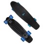 MUUWMI Skateboard No Rules ABEC 5 Fun černo-modrý