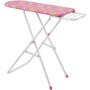Prkno žehlicí dětské skládací kovové 46x21x51cm růžové potisk květiny