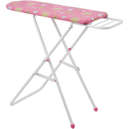 Prkno žehlicí dětské skládací kovové 46x21x51cm růžové potisk květiny