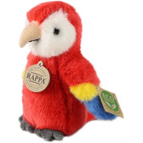PLYŠ Papoušek červený Ara 16cm Eco-Friendly *PLYŠOVÉ HRAČKY*
