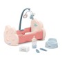 ECOIFFIER Postýlka s kolotočem pro panenku miminko baby set s doplňky