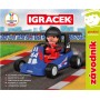EFKO IGRÁČEK Závodník povolání set figurka kloubová + modrá motokára