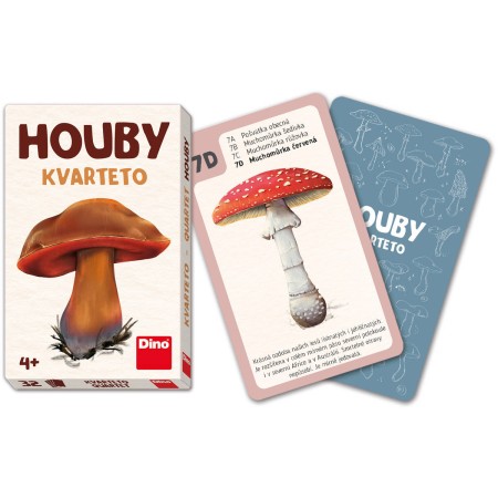 Hra karetní Kvarteto Houby 32 karet *SPOLEČENSKÉ HRY*