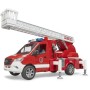 BRUDER 02673 Auto hasiči Mercedes Benz Sprinter stříká vodu na baterie Světlo Zvuk