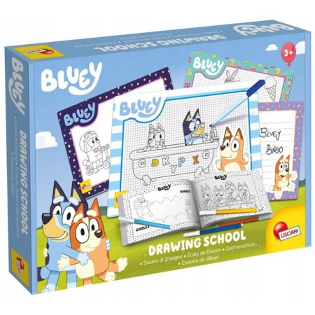LISCIANI Škola kreslení Bluey kreativní sada se šablonami a dekoracemi