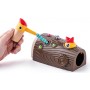 WOODY DŘEVO Datel baby hra magnetická vytahování červíků
