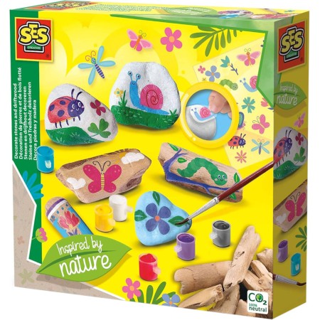 SES CREATIVE Malování kamínků a klacíků kreativní set v krabici