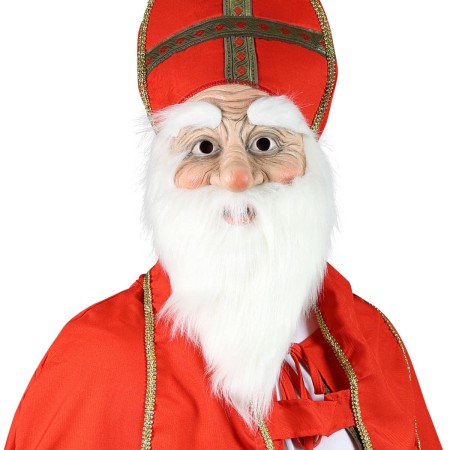 KARNEVAL Maska Mikuláše pro dospělé latex *KARNEVALOVÝ DOPLNĚK*