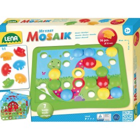 LENA Baby mozaika Příroda klouboučky 36ks + předlohy 7ks v krabici