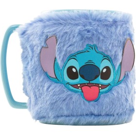Keramický dětský hrnek 440ml s plyšovým návlekem Lilo & Stitch