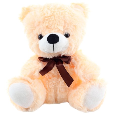 PLYŠ Medvěd světlý 25cm s mašličkou *PLYŠOVÉ HRAČKY*