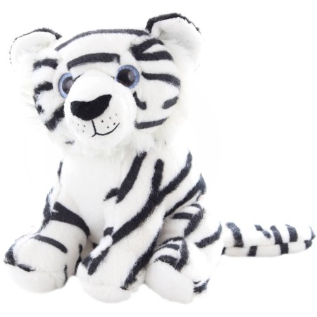 PLYŠ Tygr bílý 18cm sedící *PLYŠOVÉ HRAČKY*