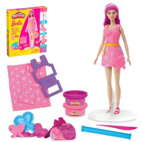 HASBRO PLAY-DOH Panenka Barbie vlasy a srdce set modelína s nástroji