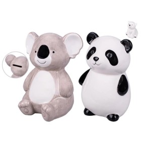 Pokladnička medvídek porcelánová kasička zvířátko 3 druhy