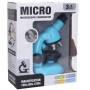 Mikroskop dětský modrý s držákem na mobil Zvětšení 100x/400x/1200x