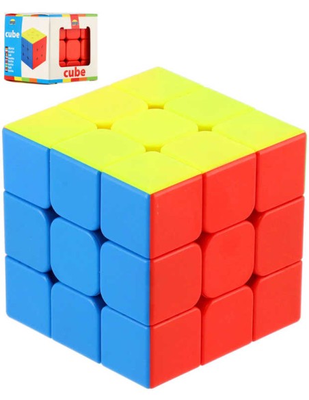Hra skládací kostka (Rubikova) dětský hlavolam 3x3x3 plast