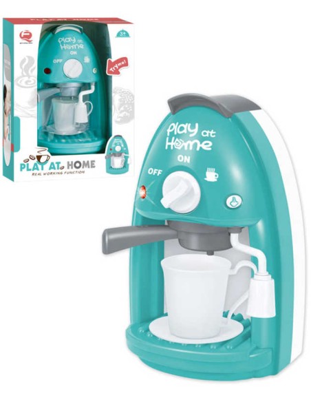 Kávovar dětský na baterie 22cm plast reálné funkce v krabici