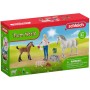 SCHLEICH Návštěva lékaře u klisny a hříběte herní set 2 koníci s doplňky