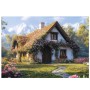 DINO Puzzle 100 dílků XL Chata v údolí 47x33cm skládačka v krabici