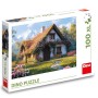 DINO Puzzle 100 dílků XL Chata v údolí 47x33cm skládačka v krabici