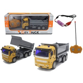 RC Auto nákladní sklápěčka na vysílačku 27MHz na baterie Světlo