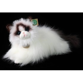 PLYŠ Kočka ragdoll 35cm ležící Eco-Friendly *PLYŠOVÉ HRAČKY*