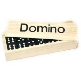 DŘEVO Hra Domino černé kameny v krabičce *DŘEVĚNÉ HRAČKY*