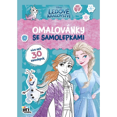 JIRI MODELS Omalovánky A4 se samolepkami Ledové Království (Frozen)