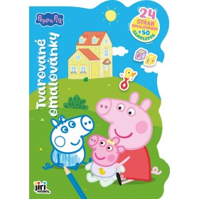 JIRI MODELS Omalovánky tvarované + samolepky Peppa Pig