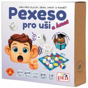 PEXI HRA Pexeso pro uši a hmat 8 smyslových her *SPOLEČENSKÉ HRY*