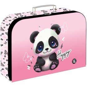 Kufřík dětský školní kartonový Medvídek Panda 34x23x10cm lamino