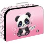 Kufřík dětský školní kartonový Medvídek Panda 34x23x10cm lamino