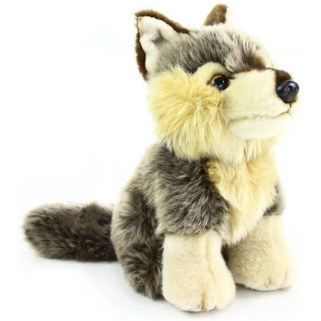 PLYŠ Pes vlk sedící vlčák 18cm *PLYŠOVÉ HRAČKY*