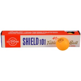 Míčky na stolní tenis ping pong Shield 101 oranžové 4cm set 6ks krabička