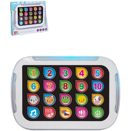 Tablet baby naučný česky mluvící na baterie Světlo Zvuk CZ