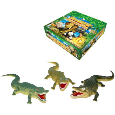 Krokodýl 38 cm 3 druhy Aligátor GUMA