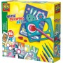 SES CREATIVE Kreslící spirála zvířátka kreativní set s 6 fixy v krabici